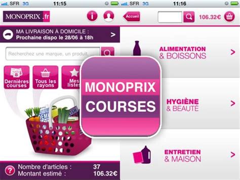 monoprix.fr courses en ligne